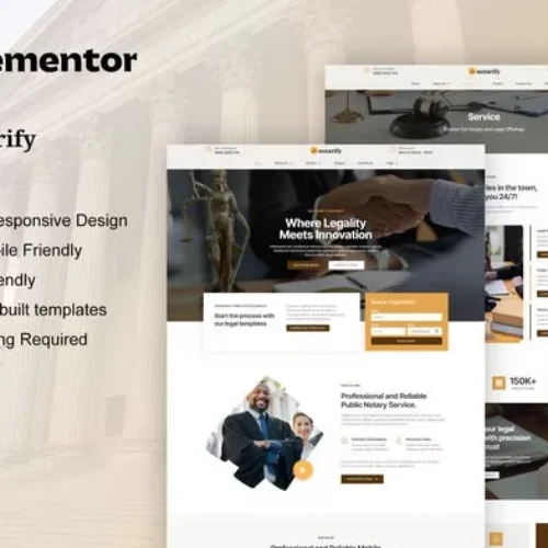 Notarify – Notary Public & Legal Services Elementor Template Kit