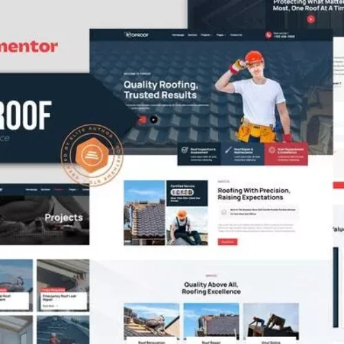 Toproof – Roofing Service Elementor Template Kit