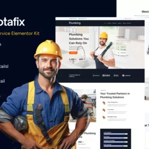 Wotafix – Plumbing Service Elementor Template Kit